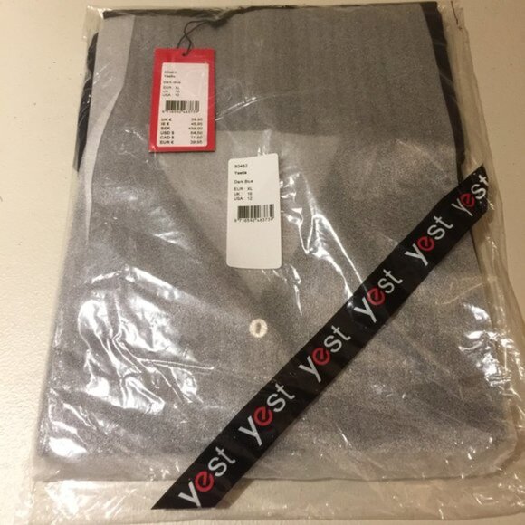 Yest Yaella Dark Blue Long Button Front Cardigan Style 80482 Size 12 - Picture 3 of 7